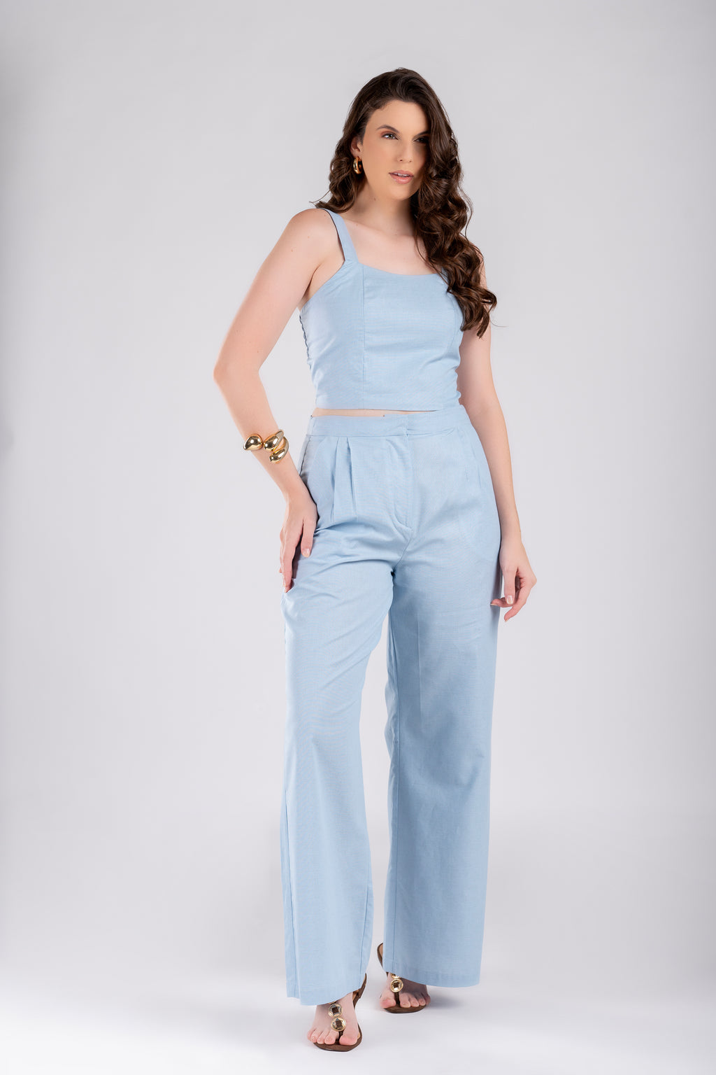 Calça pantalona Colétte